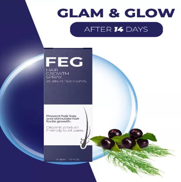 FEG Hair Growth Spray – Plant-Based Solution for Fuller, Stronger Hair